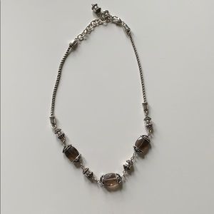 Brighton brown stone necklace